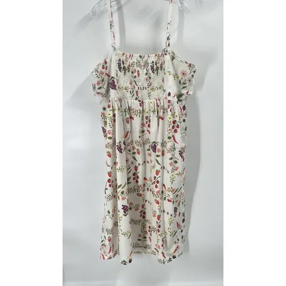 Old Navy Floral Maxi Dress Novelty Fruit Print Coquette Sz XXL Sundress - Picture 6 of 7